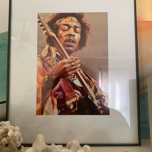 COPY - Jimi Hendrix photograph in black frame
